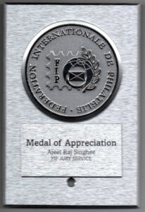FIP Medal of Appreciation for Exceptional Juty Service